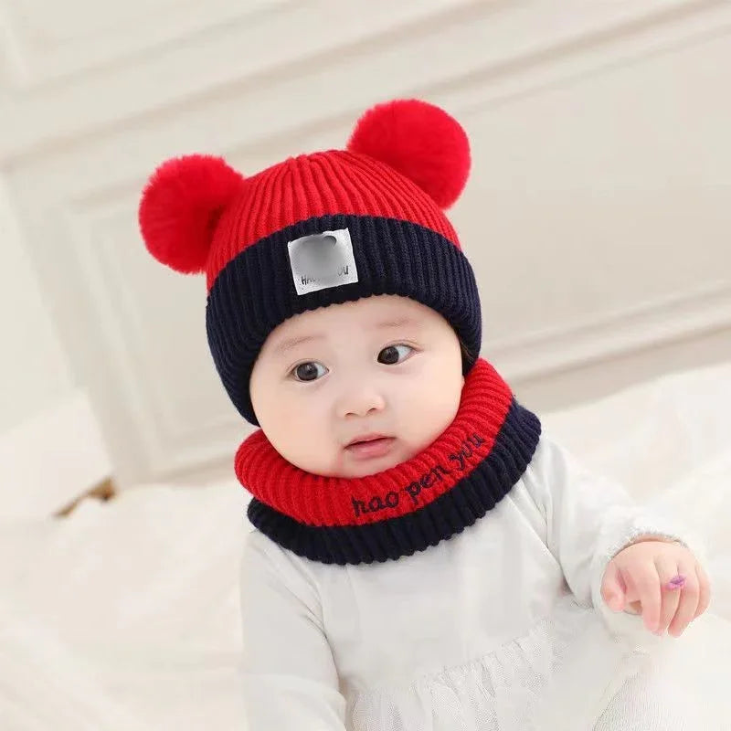 BC111 - Woolen Cap with Neck Warmer- 2pc Set - Maa Sadqay