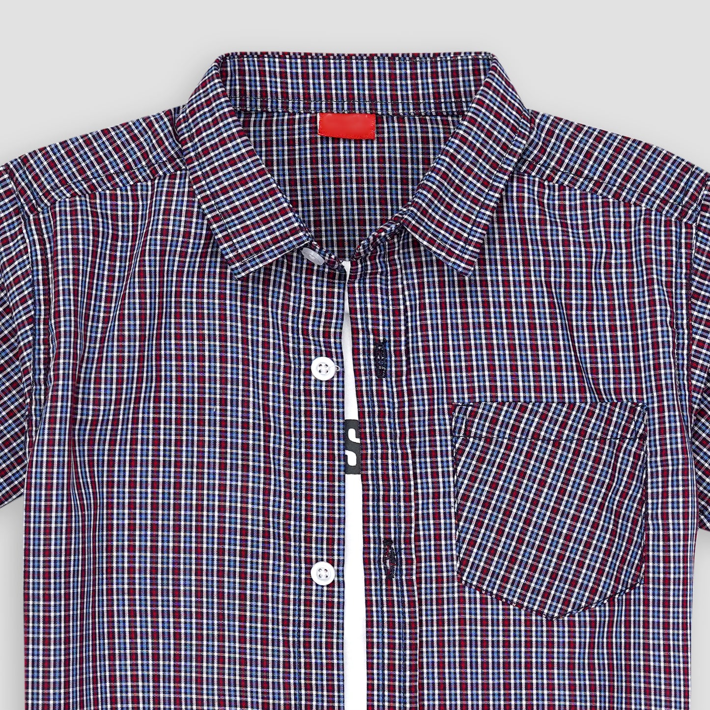 Mini Checkered Multi Double Shirt -White Inner -DS113