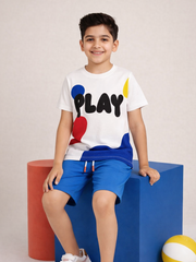 Unisex Kids Shirt & Short Set -SN016 - Maa Sadqay