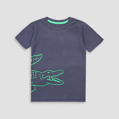 Boys Alligator T-Shirt-Dark Grey -TS006 - Maa Sadqay