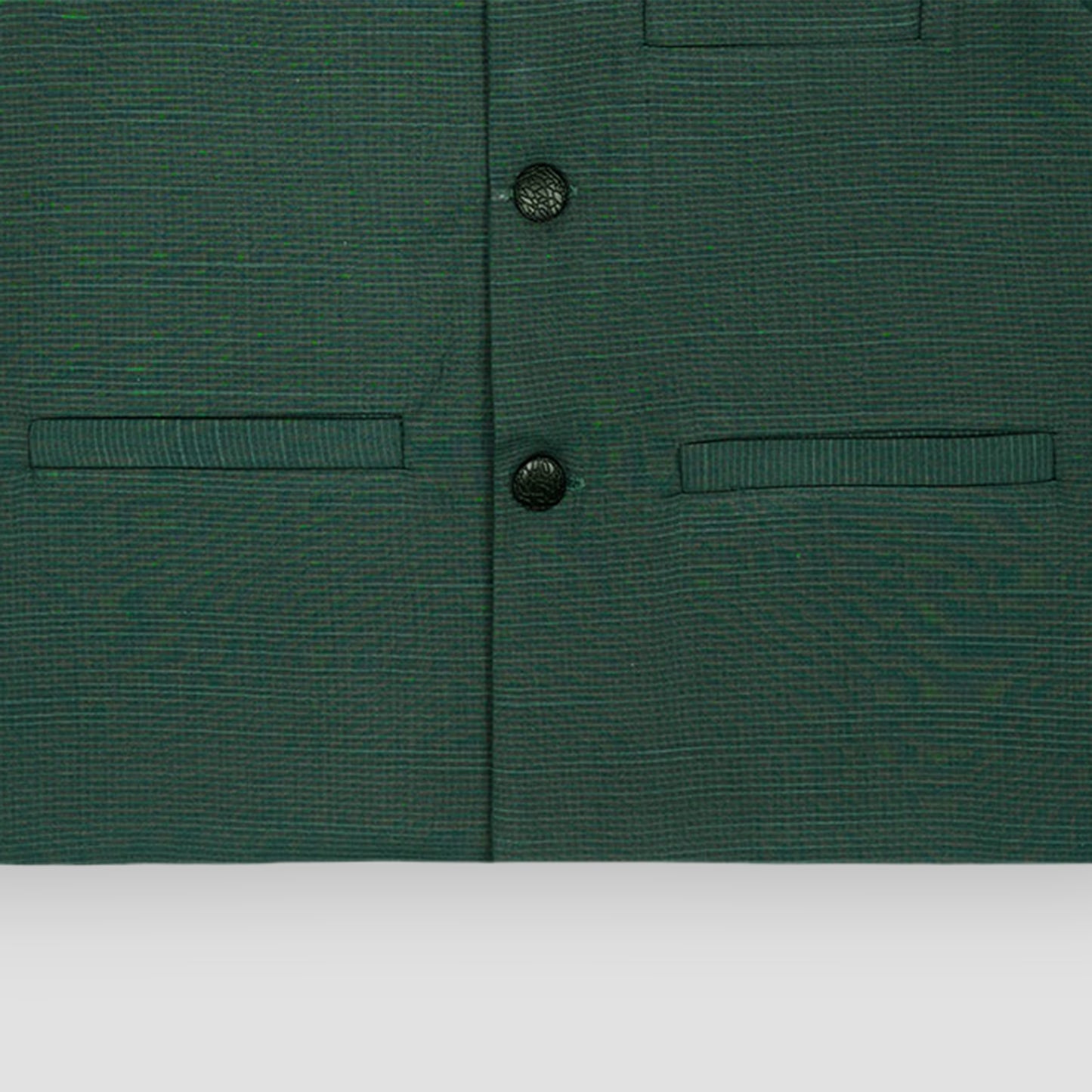 Boys Waistcoat Textured Bottle Green -WC13