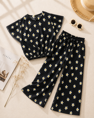 Girls Daisy Cotton Co Ord Set - GCSSF521