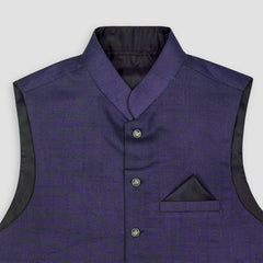 Boys Waistcoat Plain Indigo -WC20
