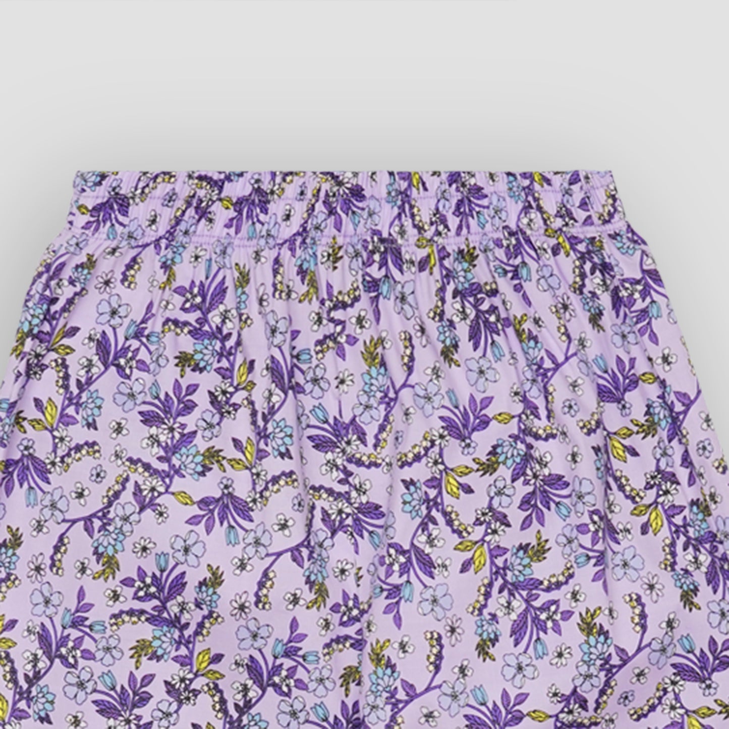 Purple Garden crop-top with Bell Bottom -CT135