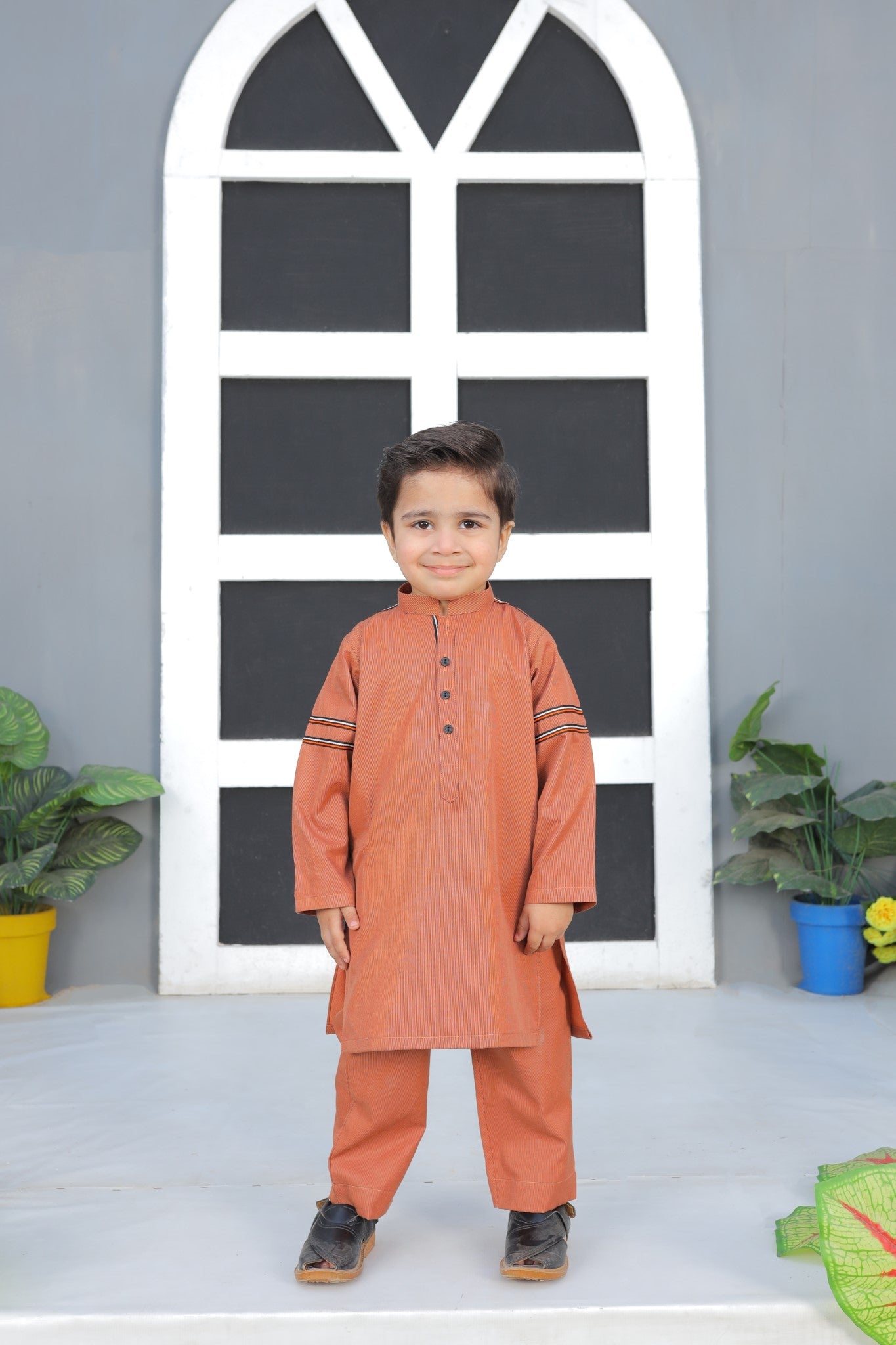 Funky Orange Boys Suit