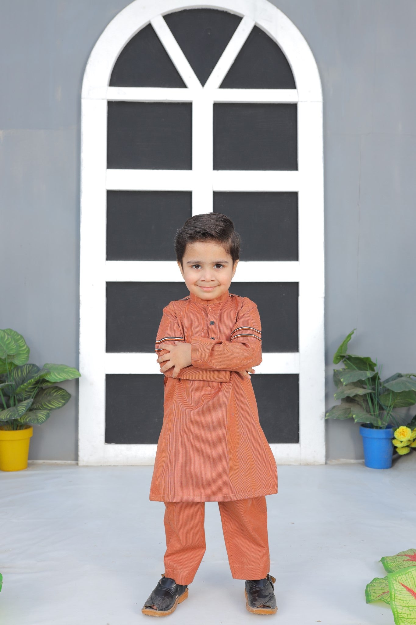 Funky Orange Boys Suit