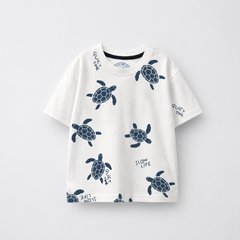 Boys Turtle Printed T-Shirt - BTS1000