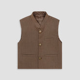 Boys Waistcoat Almond brown -WC08