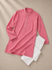 Boys Soft Summer Cotton Kurta Trouser Set - BKP601