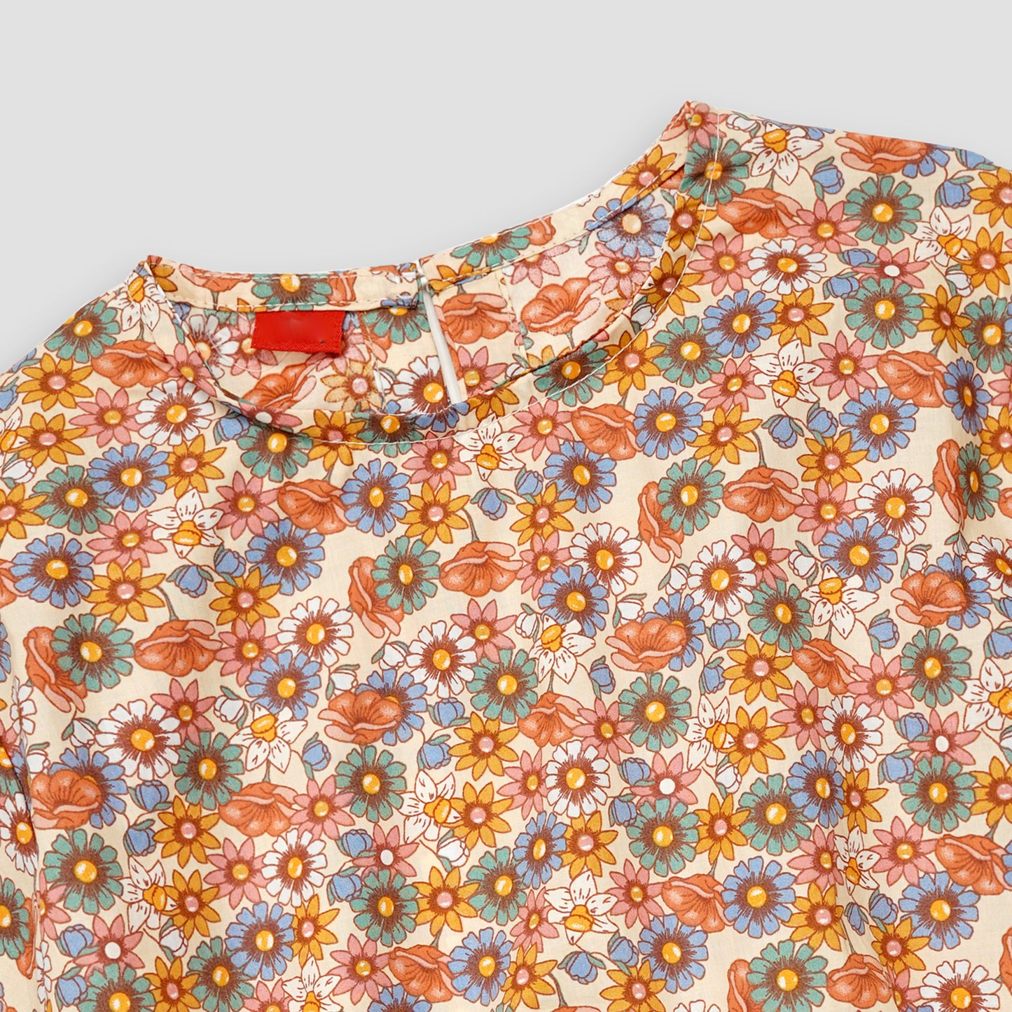 Soothing Floral-Crop-top with Bell Bottom -CT154