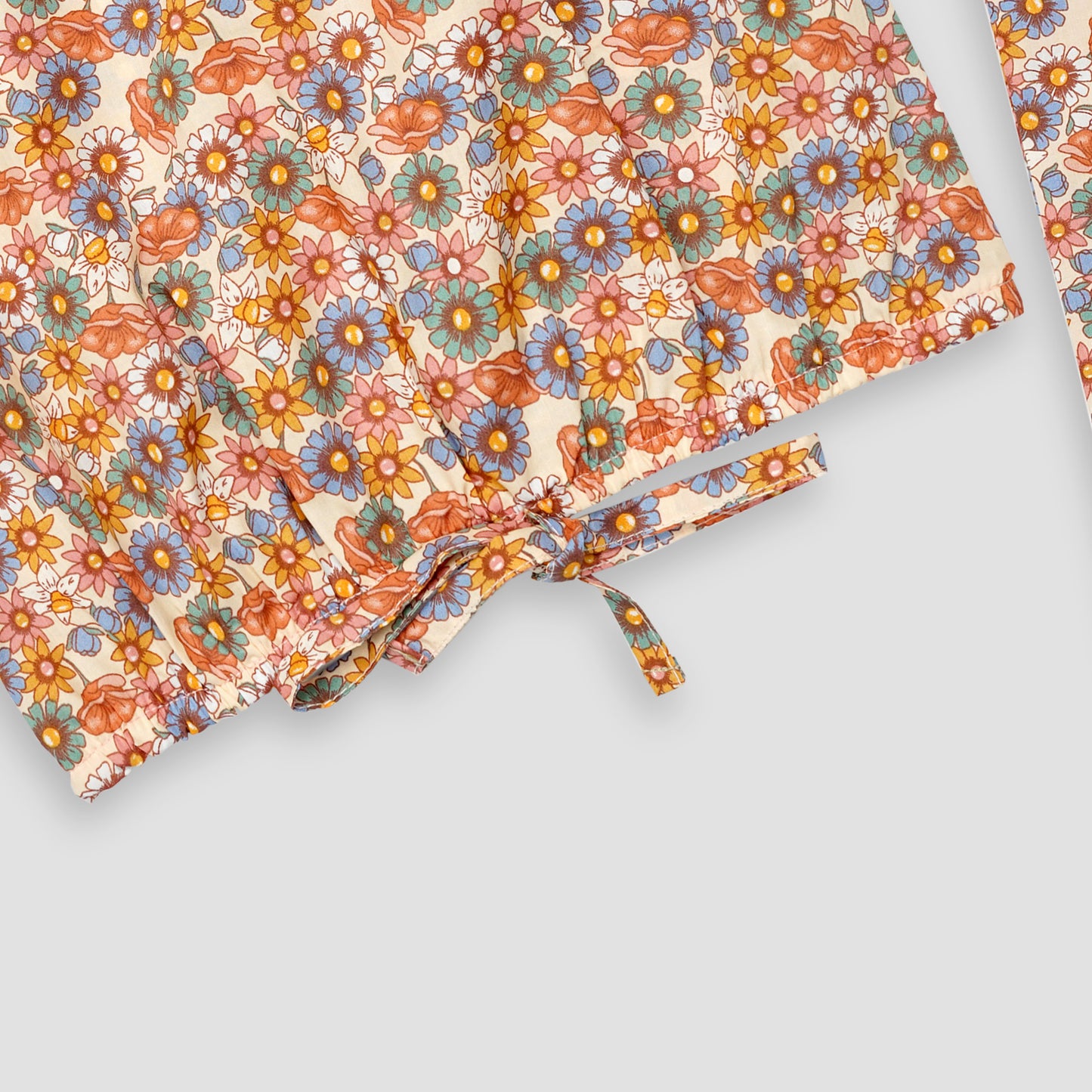 Soothing Floral-Crop-top with Bell Bottom -CT154