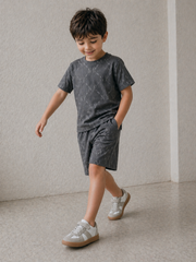 Boys Monogram Print Co-ord Set - BCSRN103