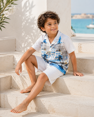 Boys Summer Resort Hawaiian Co-ord Set – BNS2001