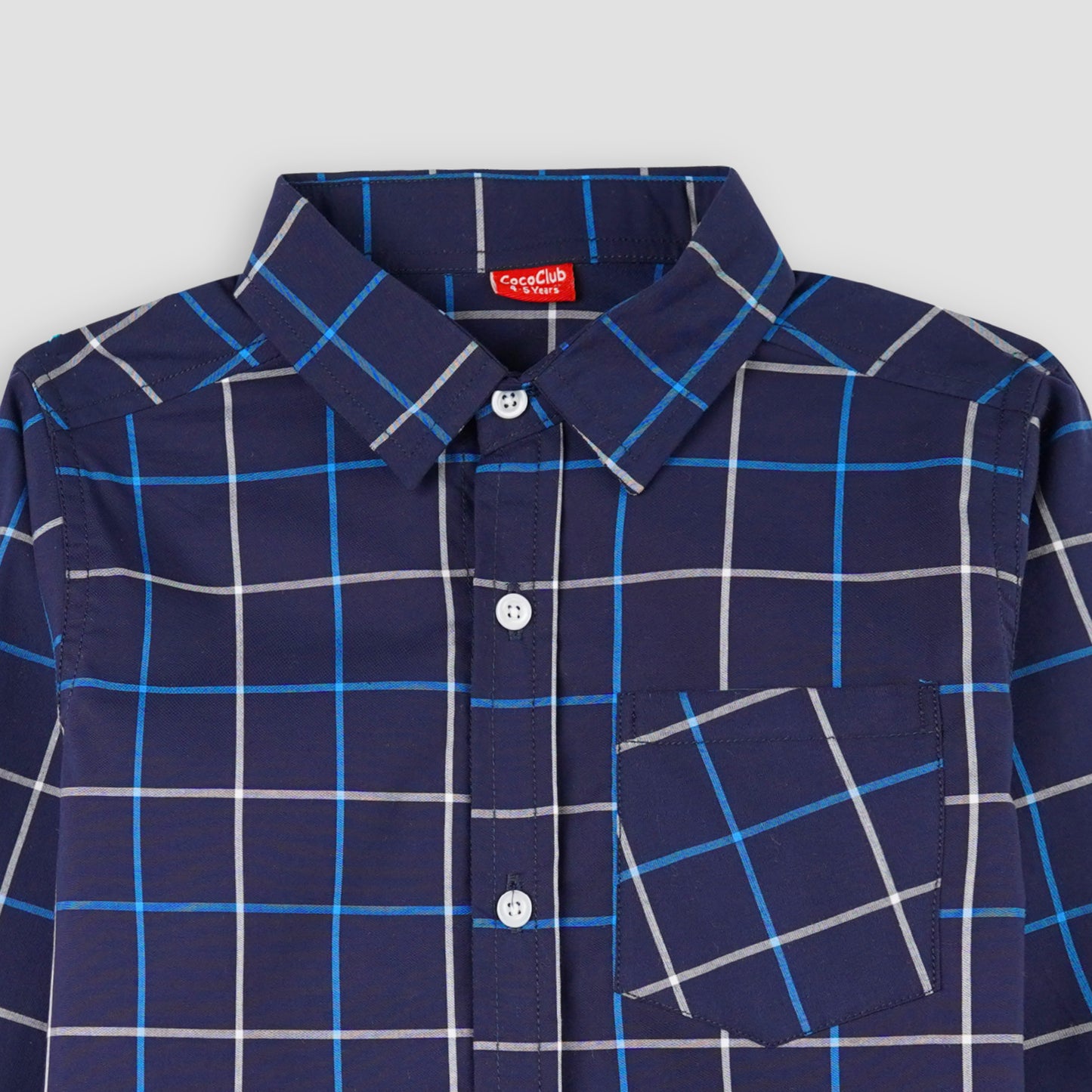 Blue Checkered Full Sleeves Casual shirt -BCS03