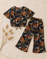 Autumn Vibes-Crop-top with Bell Bottom -CT148