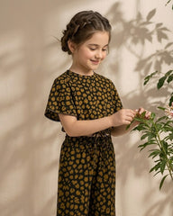 Girls Leapord Co Ord Set - GCSSF520