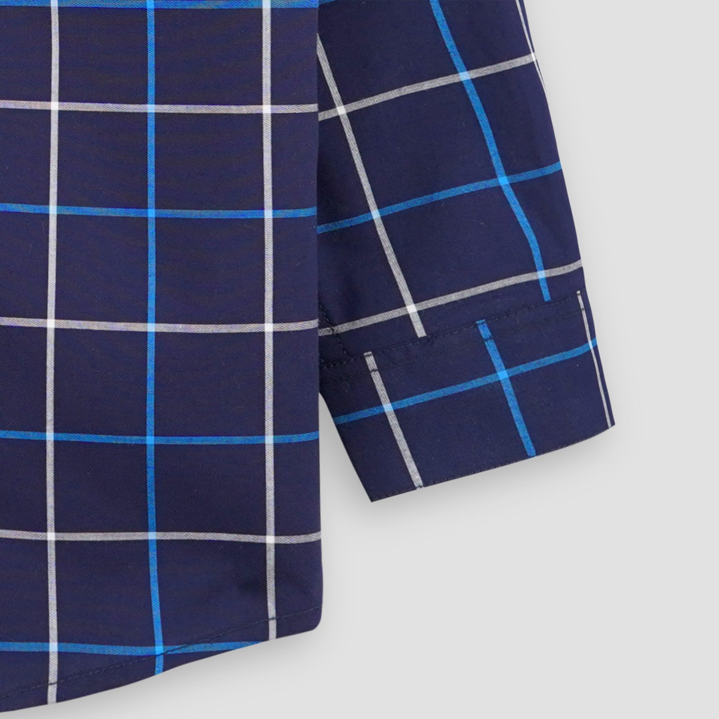 Blue Checkered Full Sleeves Casual shirt -BCS03