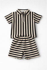 Boys Premium Waffle Knit Summer Co-ord Set - BCSOM151