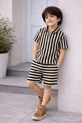 Boys Premium Waffle Knit Summer Co-ord Set - BCSOM151