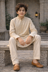 Premium Al karam Cotton jacquard Kurta Pajama SEt For Boys - Art 2104