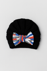 Woolen Turban Caps - Multi Bow