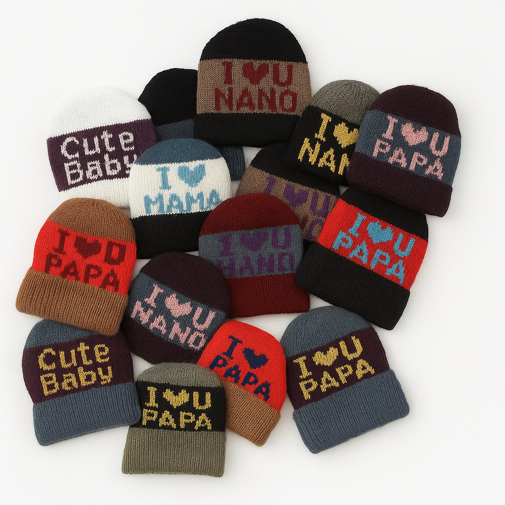 New Born Woolen Caps - 0-6 M