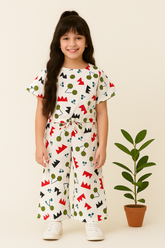 Ziggy Wiggy-Crop-top with Bell Bottom -CT175 - Maa Sadqay