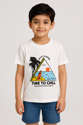 Time to Chill T-Shirt -TS134 - Maa Sadqay