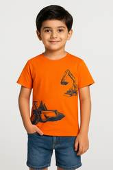 Boys Bulldozer T-Shirt -TS009 - Maa Sadqay