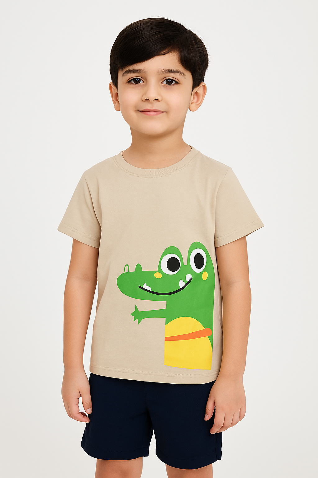 Boys Alligator T-Shirt- Skin