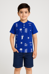 Cool Times Henley Polo Shirt -HP002 - Maa Sadqay