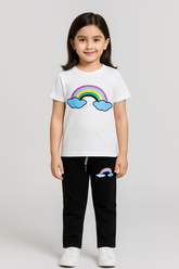 Rainbow-Kids Summer Pajama Suit -PJ04 - Maa Sadqay