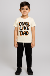 Cool Like Dad-Kids Summer Pajama Suit - PJ02 - Maa Sadqay