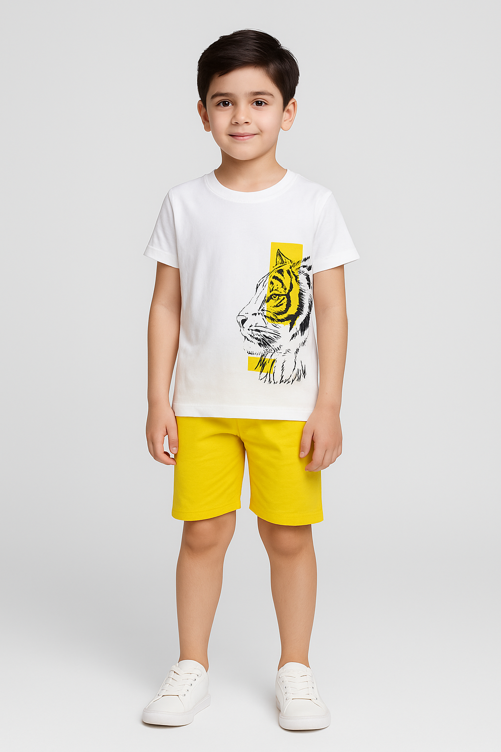 White Tiger: Shirt & Short Set -SN013