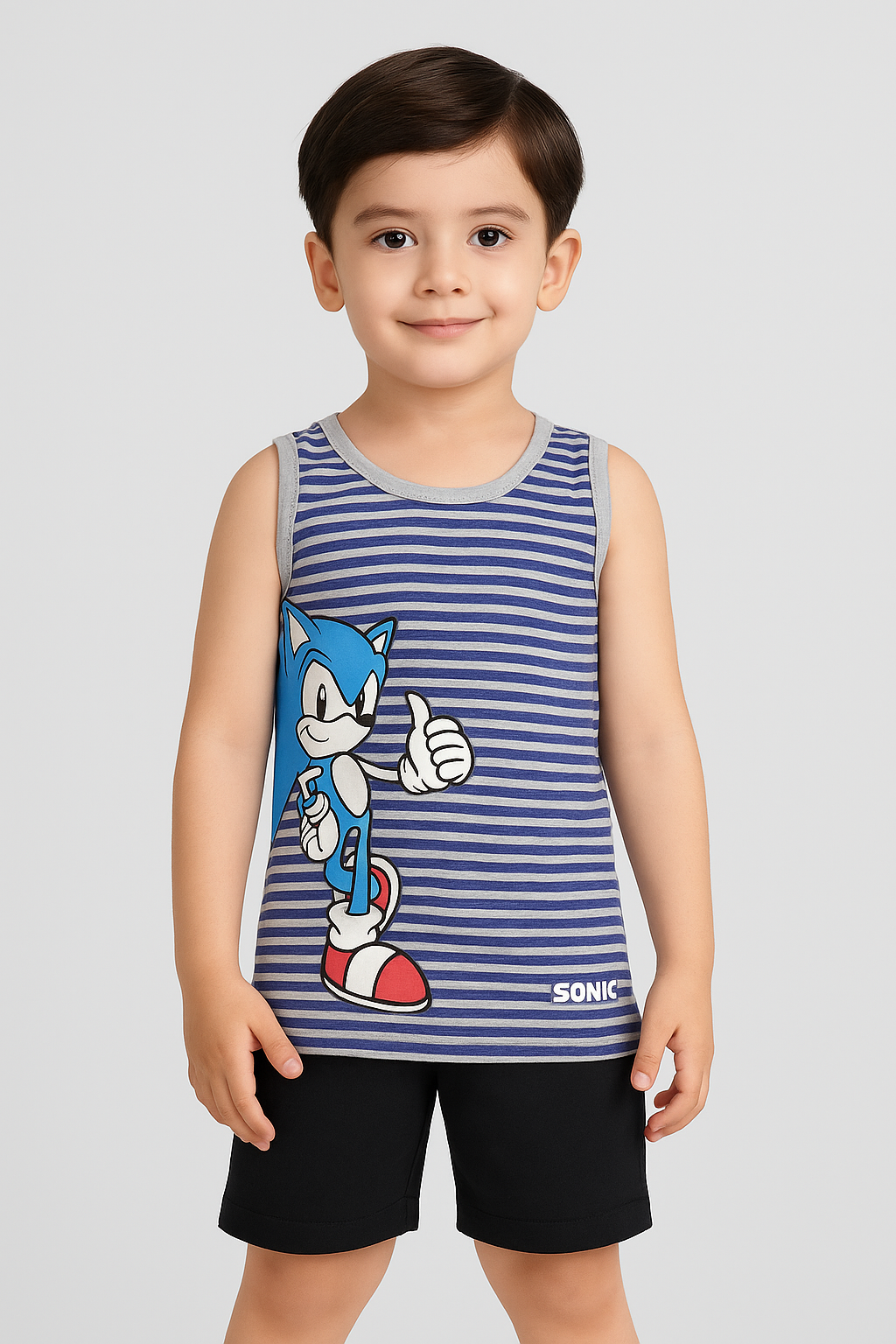 Sonic Blue Summer Sando/Tank Top -ST06