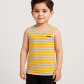 Striped Summer Sando/Tank Top -Orange -ST10 - Maa Sadqay