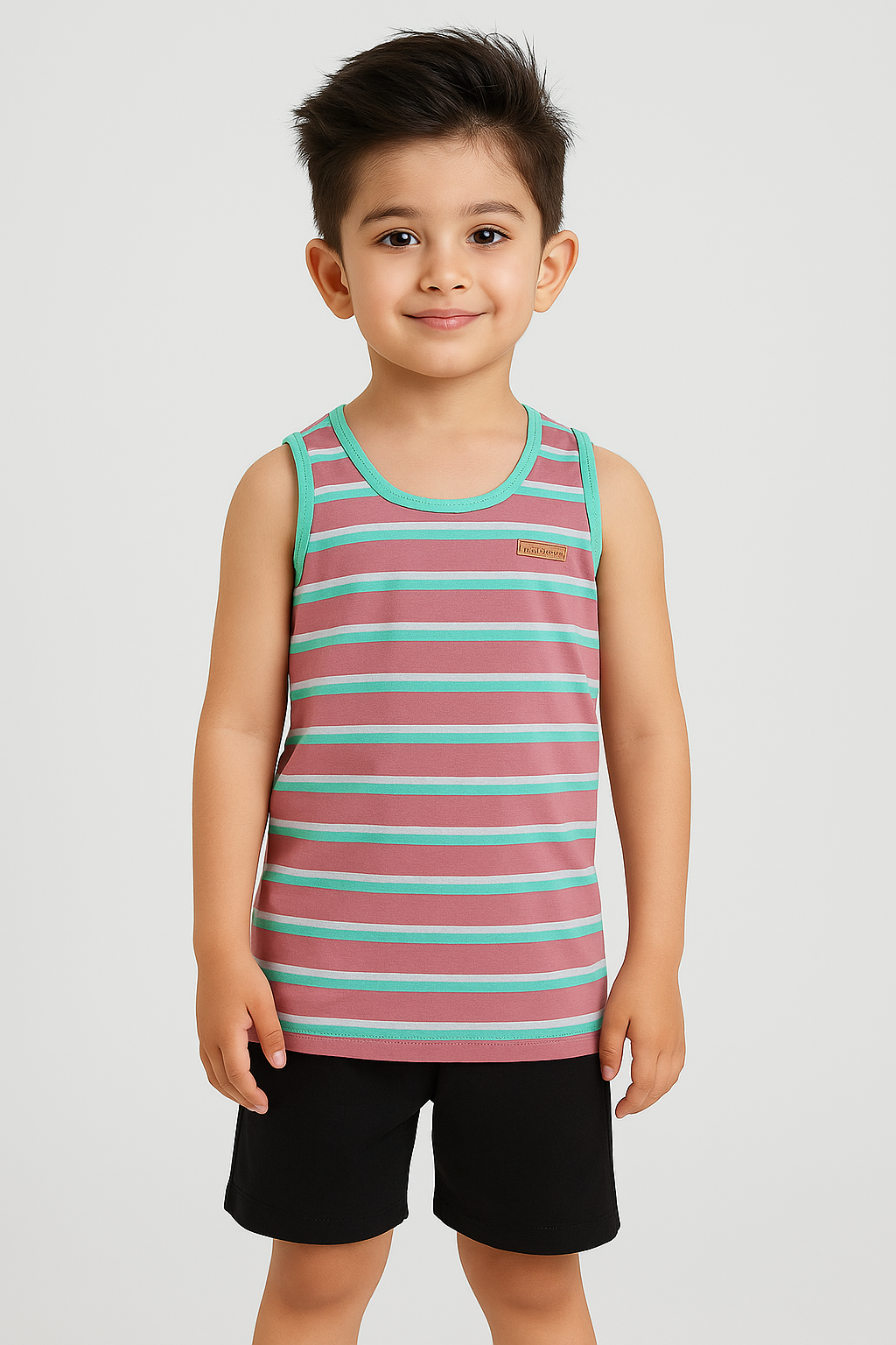 Striped Sando/Tank Top -Multi -ST09 - Maa Sadqay