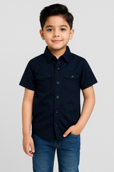 Boys Double Pocket Casual shirt -BCS10