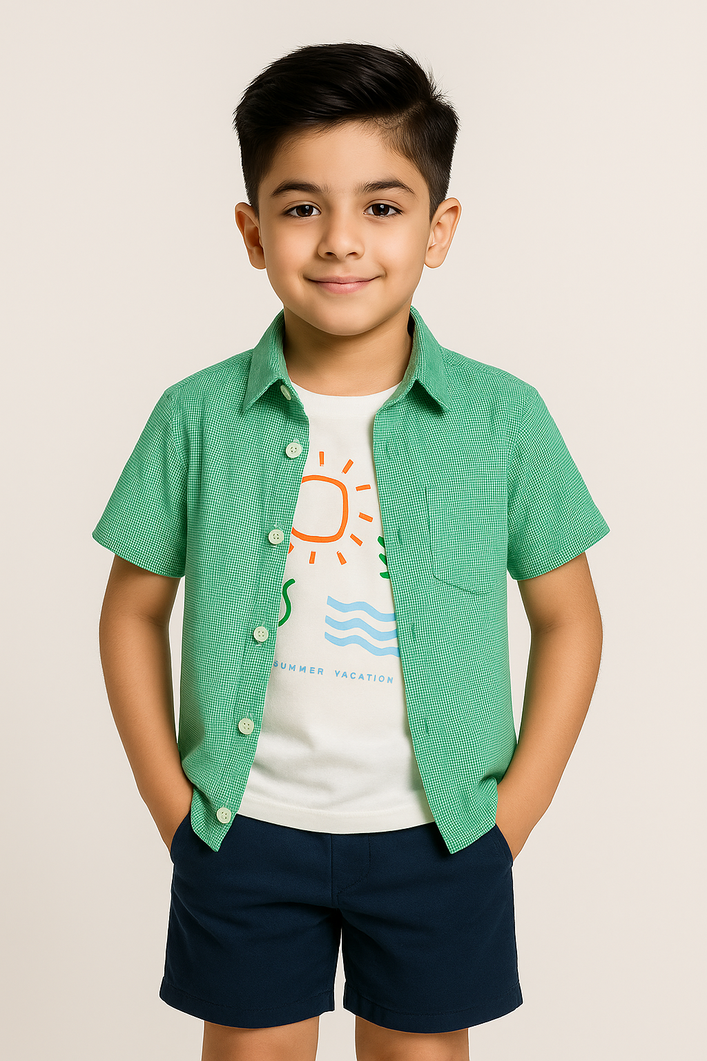 Cool Green Double Shirt - Sunny -DS105