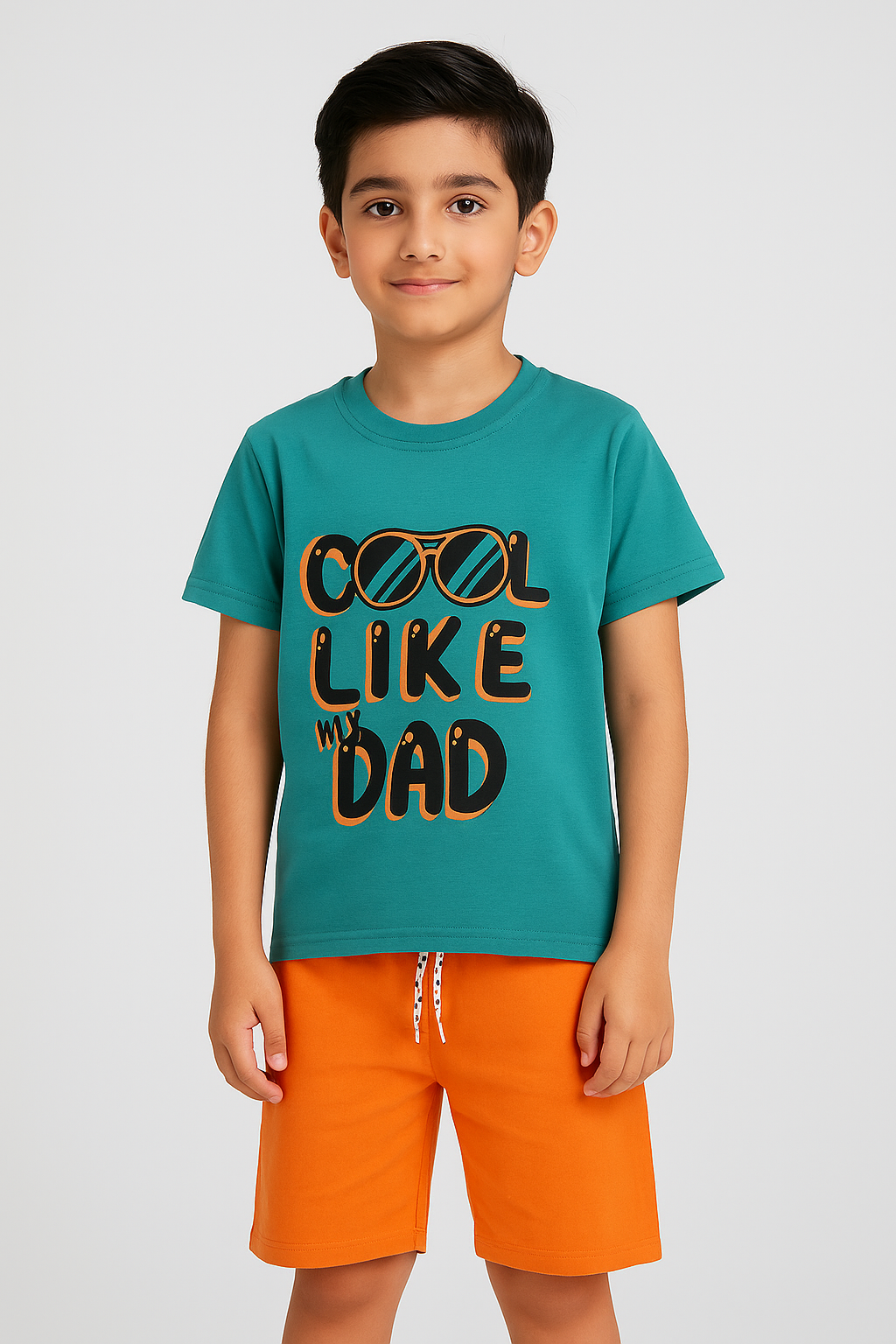 Cool Like Dad- Shirt & Short SET -SN015 - Maa Sadqay
