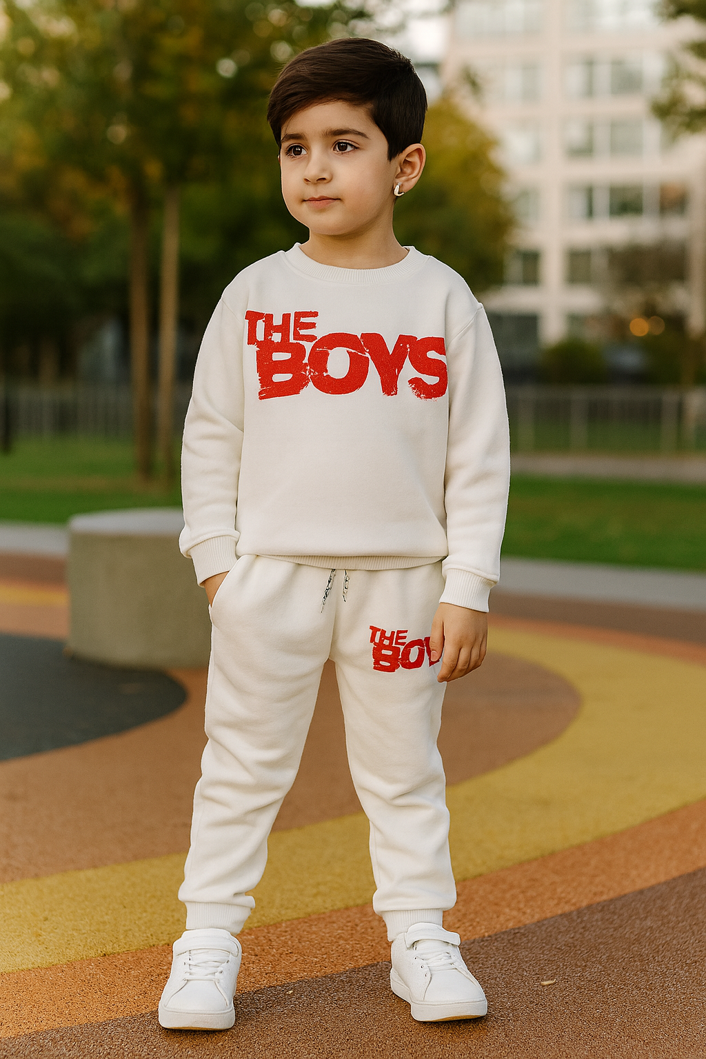 The Boys Fleece Jogger Suits - Maa Sadqay