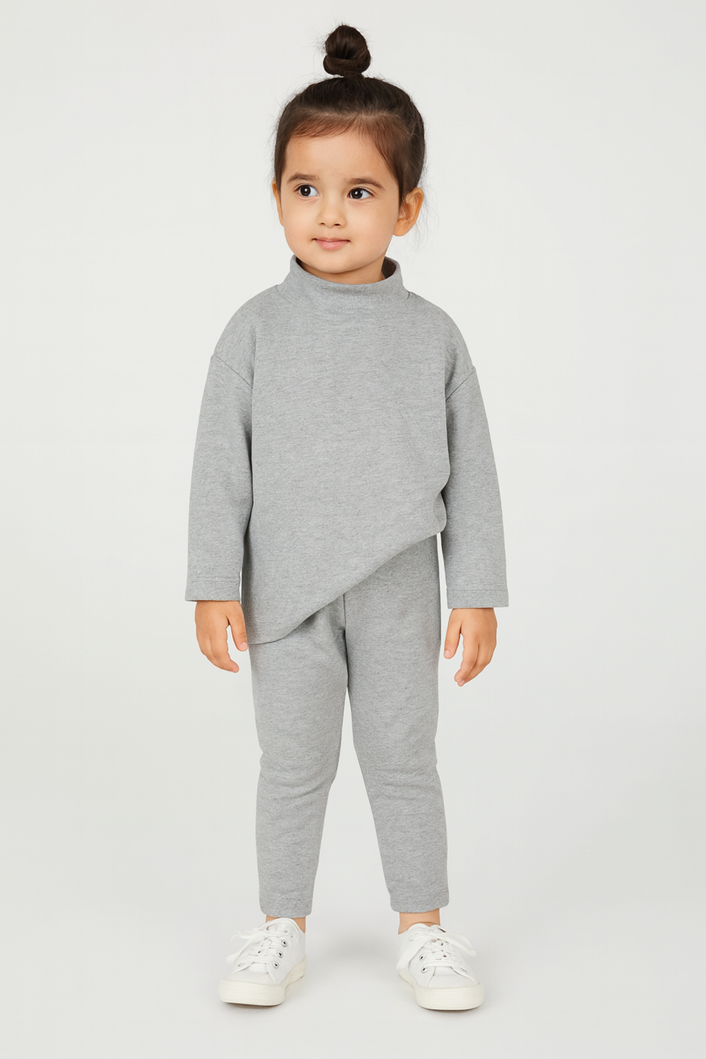 Warm Mock Neck Inner Suits (LIGHT GREY)