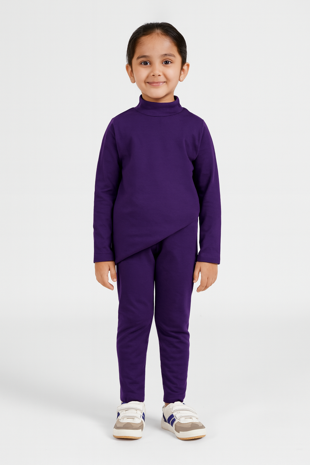 Warm Mock Neck Inner Suits (PURPLE)