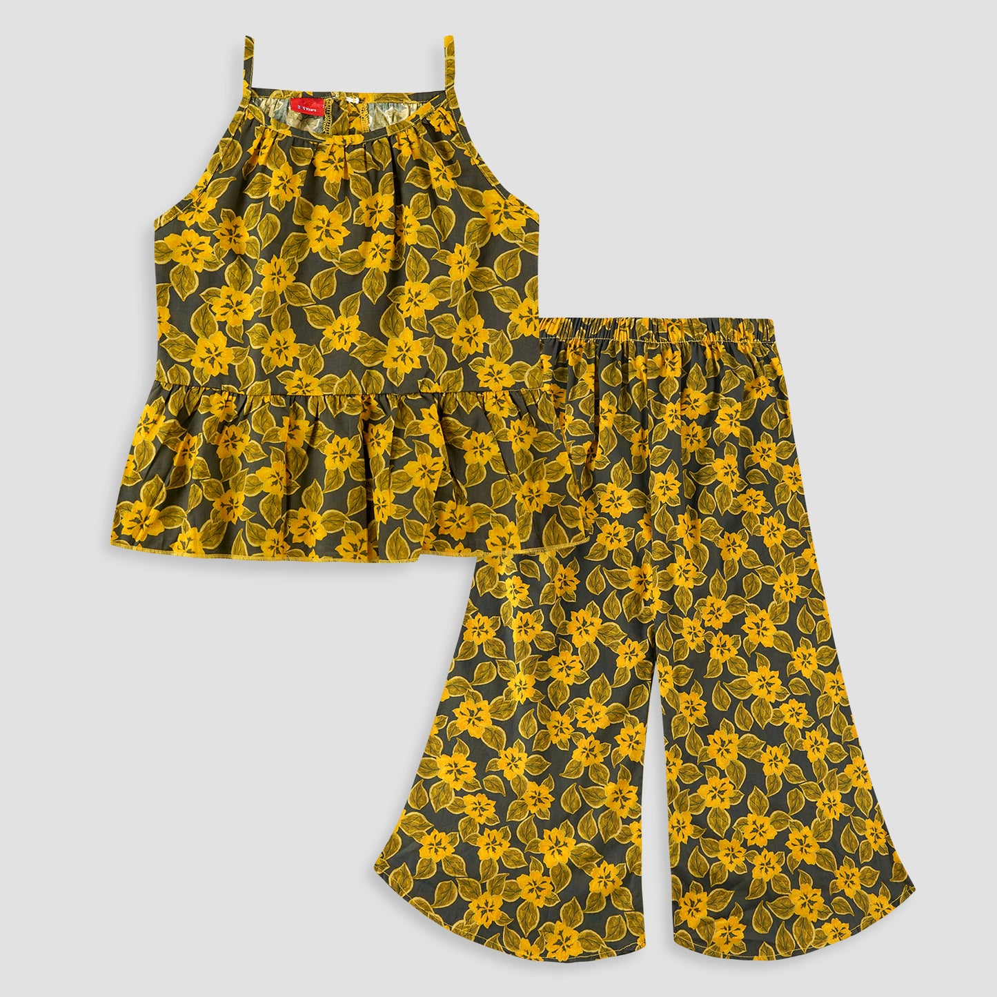 Mustard Fall -Girl crop-top with Bell JUMPER BJ101 - Maa Sadqay