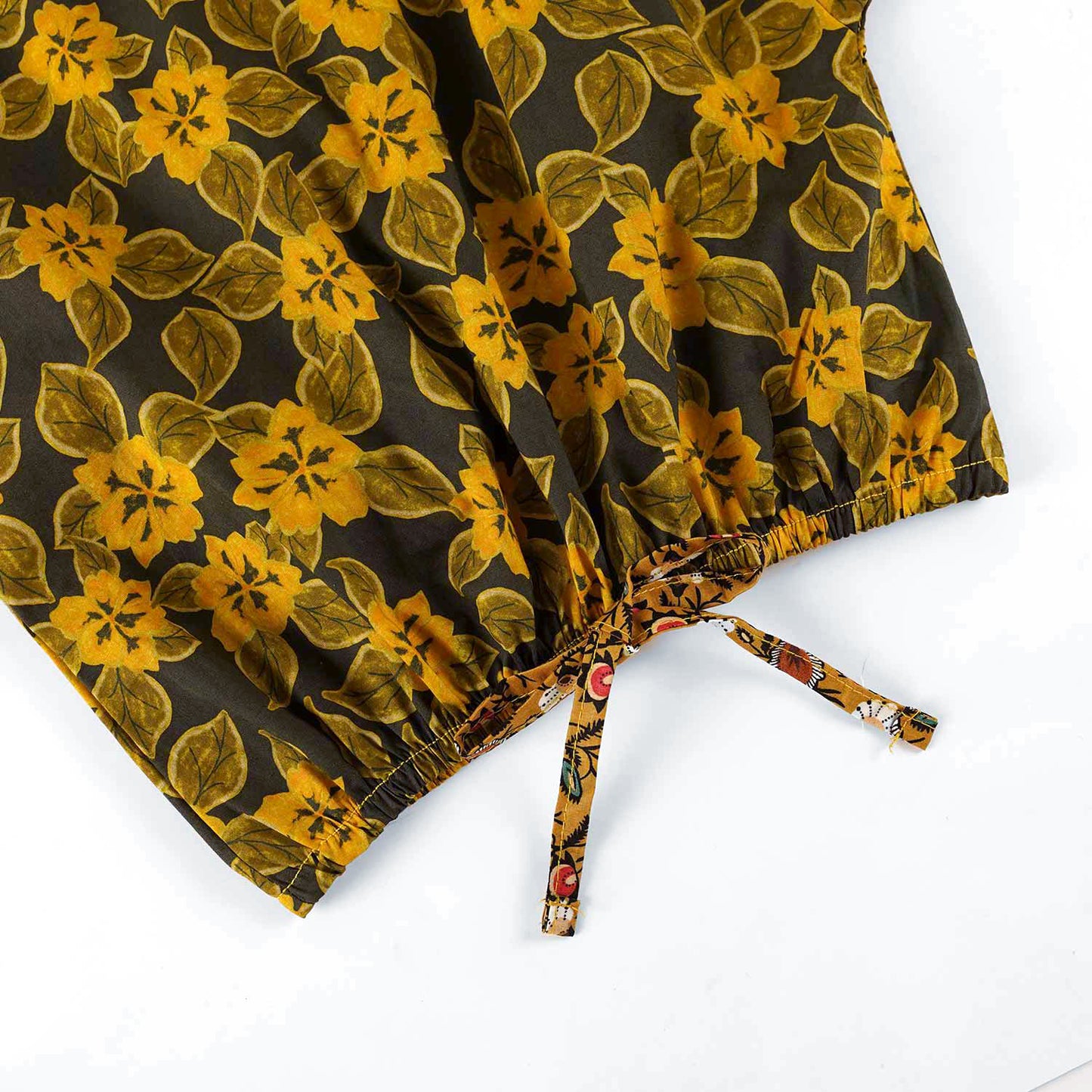 Mustard Fall crop-top with Bell Bottom -CT128 - Maa Sadqay