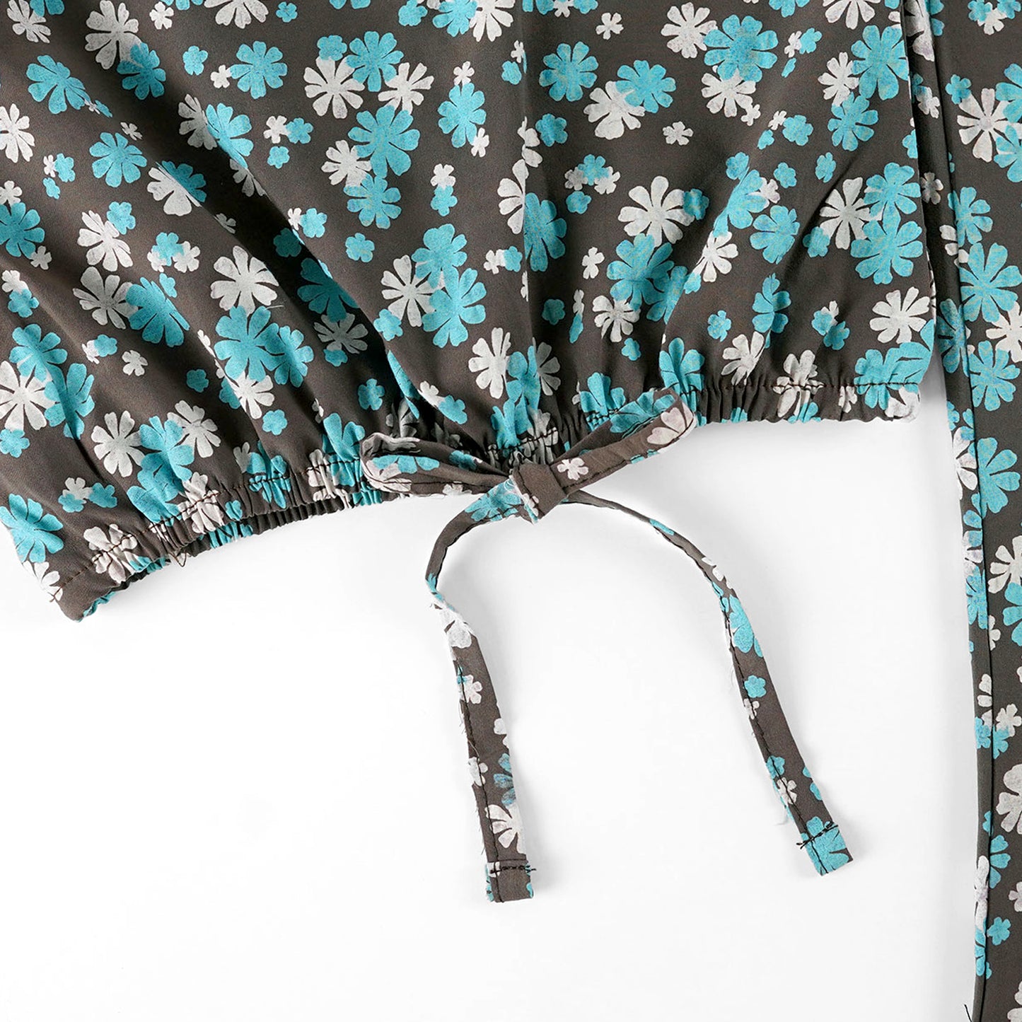 Floral Brown -Crop-top with Bell Bottom- CT112 - Maa Sadqay