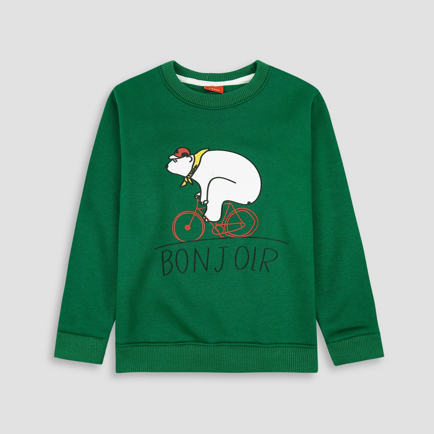 Cycling Bear Fleece Sweat Shirt - Maa Sadqay
