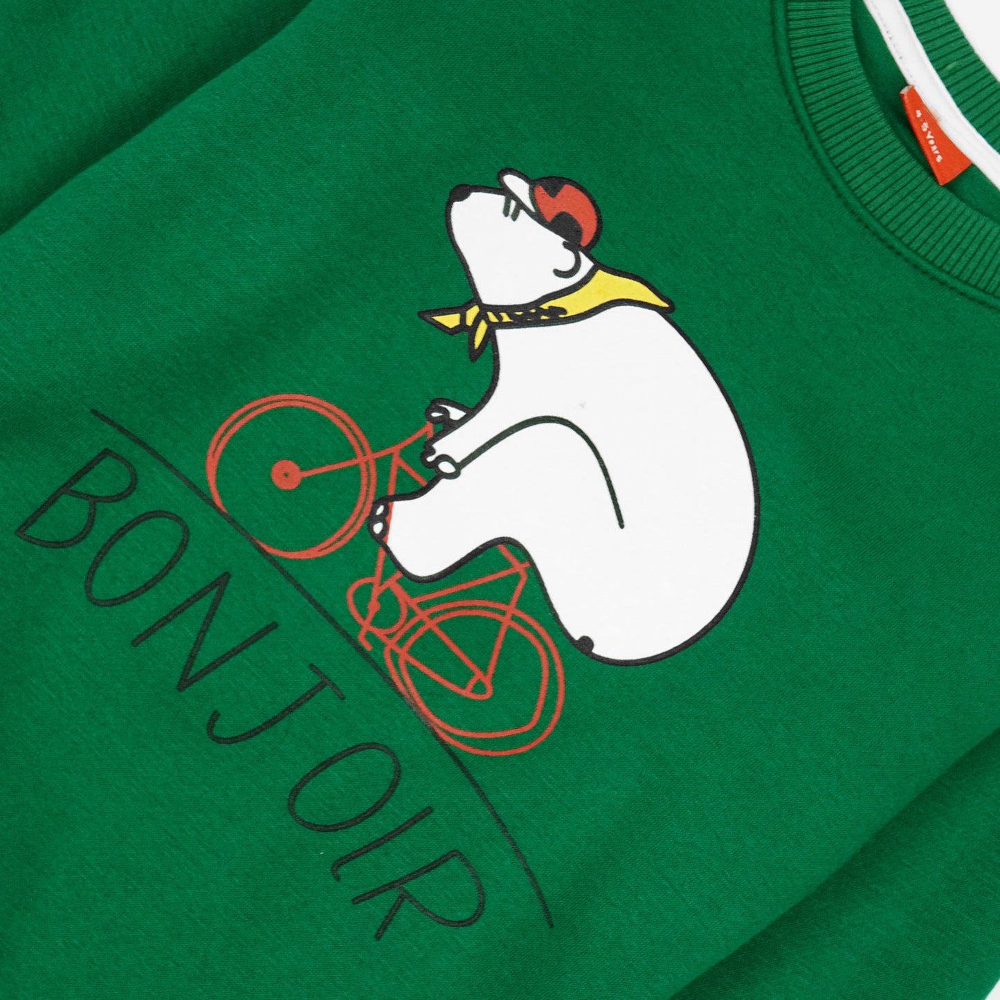 Cycling Bear Fleece Sweat Shirt - Maa Sadqay