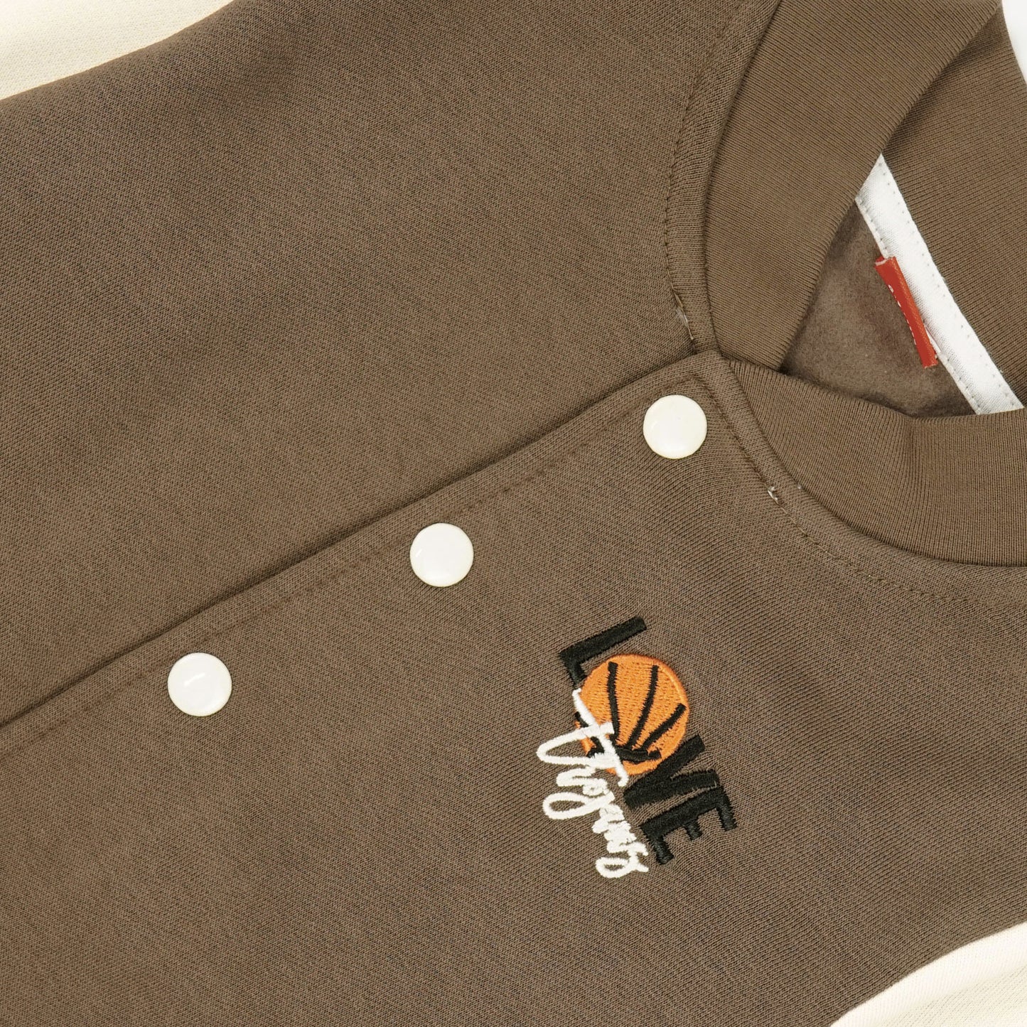 BaseBall Fleece Jacket-Brown