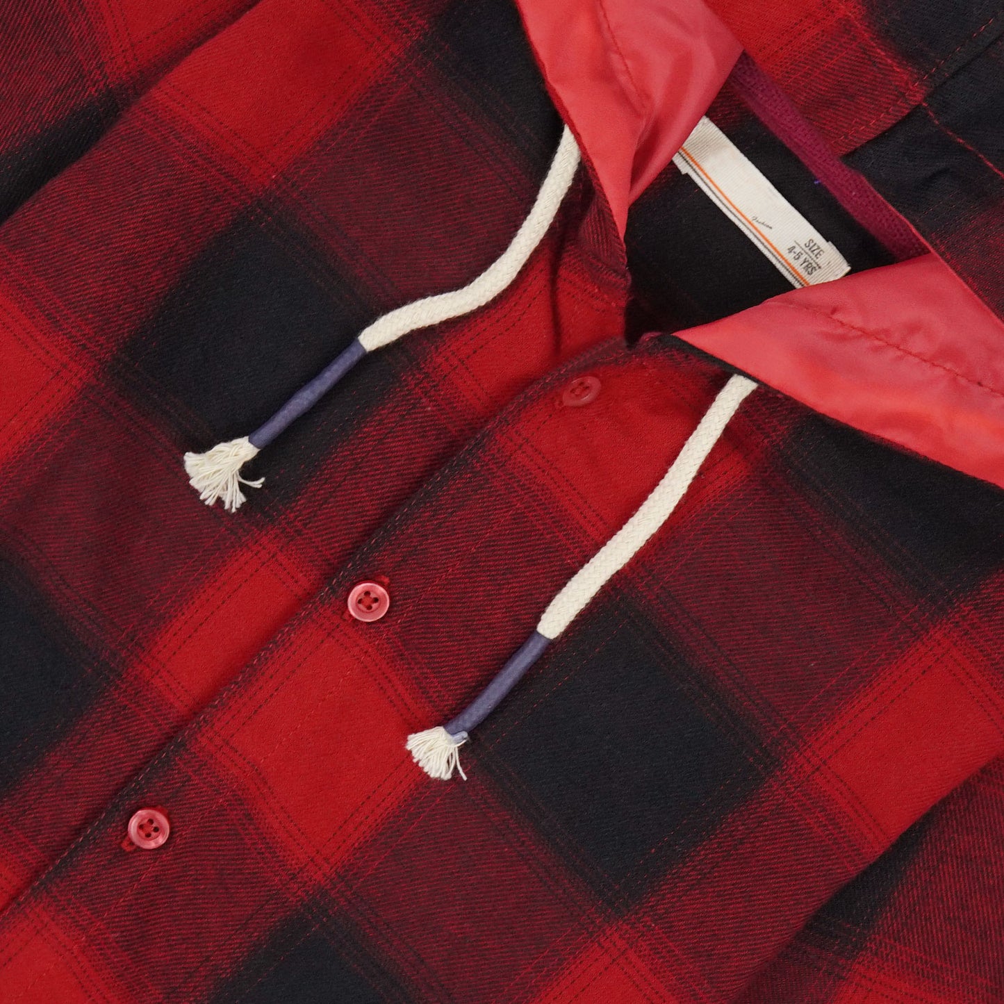 Checkered Maroon Flalen Hoodied Shirt - Maa Sadqay